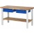 RAU Werkbank Basic-7 | Höhenverstellbar | 1 Ablageboden | 2 Schubladen | Breite 1,5 m