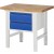 RAU Werkbank Basic-7 | Höhenverstellbar | 2 Schubladen | Breite 1m