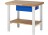 RAU Arbeitstisch / Werkbank Serie Basic-7 | Höhenverstellbar | 1 Ablageboden | 1 Schublade